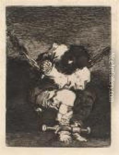 Tan Barbara La Seguridad Come El Delito Oil Painting - Francisco De Goya y Lucientes