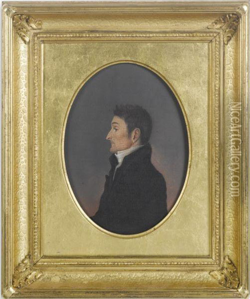 Portrait Of A Gentleman Oil Painting - Jacob Eichholtz