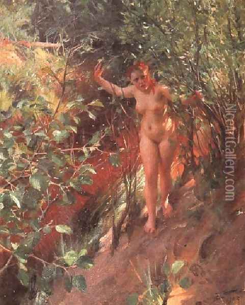 Röd sand (Red sand) Oil Painting - Anders Zorn