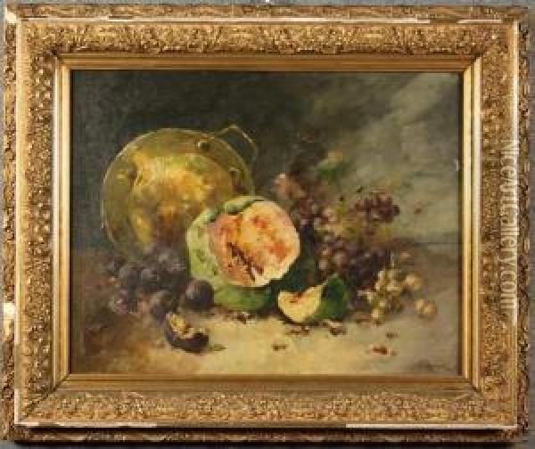 Natura Morta Con Frutta Oil Painting - Edmond Van Coppenolle