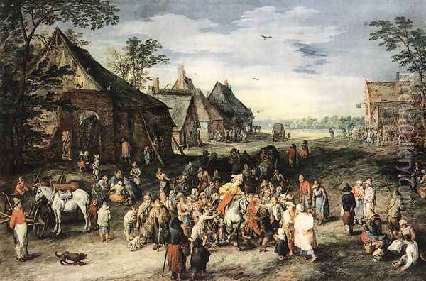 St Martin Oil Painting - Jan The Elder Brueghel