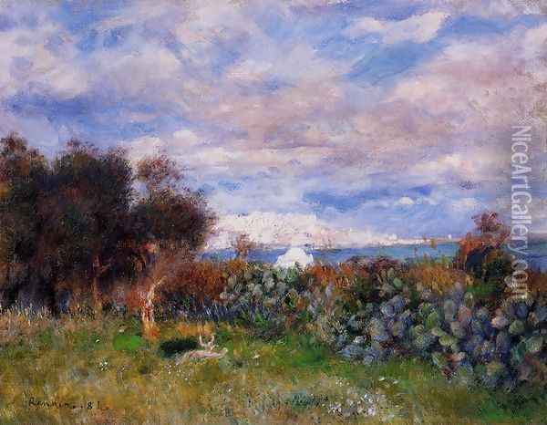 The Bay Of Algiers Oil Painting - Pierre Auguste Renoir
