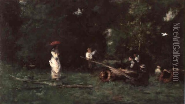 Milton On Hudson (ireland No.1026) Oil Painting - George Inness