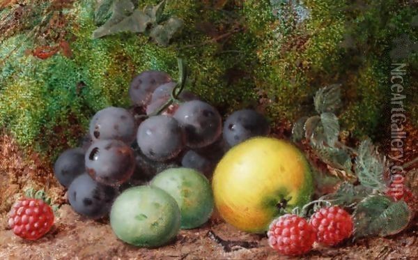 Still Life Of Fruit Oil Painting - George Clare