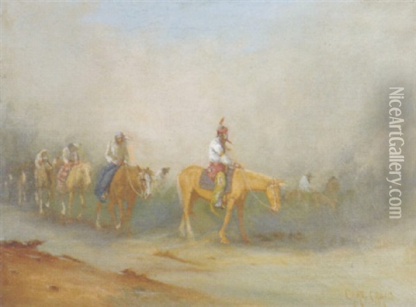 The Dust Storm Oil Painting - Charles Craig