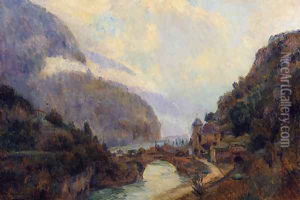 Saint Maurice (Valais) Oil Painting - Albert Lebourg