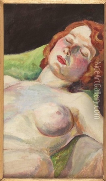 Portrait De Femme Oil Painting - Philibert Cockx