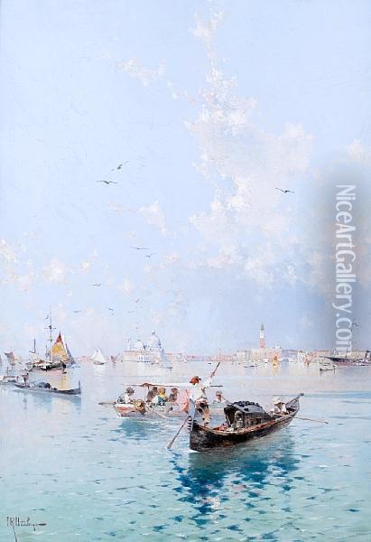 Venice Oil Painting - Franz Richard Unterberger