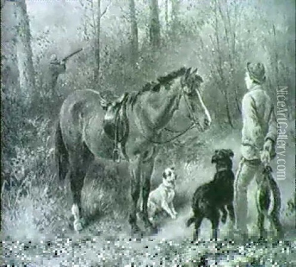 The Shooting Party Oil Painting - James Hardy Jr.