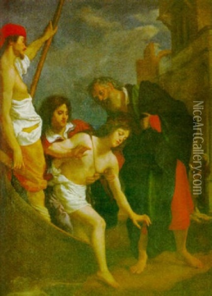 La Hospitalidad De San Julian Oil Painting - Cristofano Allori