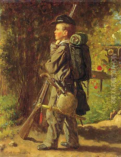 The Little Soldier Oil Painting - Eastman Johnson