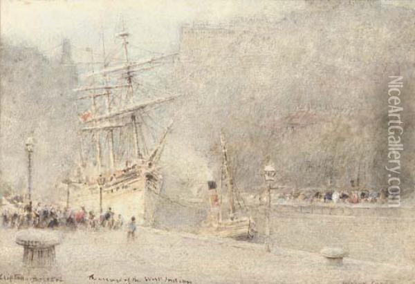 The Arrival Of The West Indian, Clifton, Bristol Oil Painting - Albert Goodwin