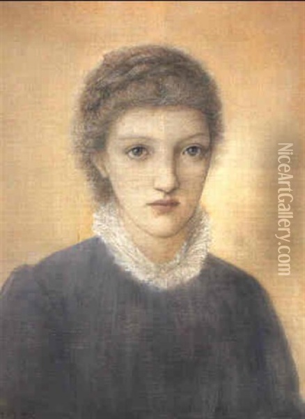 Portrait Of Frances Graham Oil Painting - Edward Burne-Jones