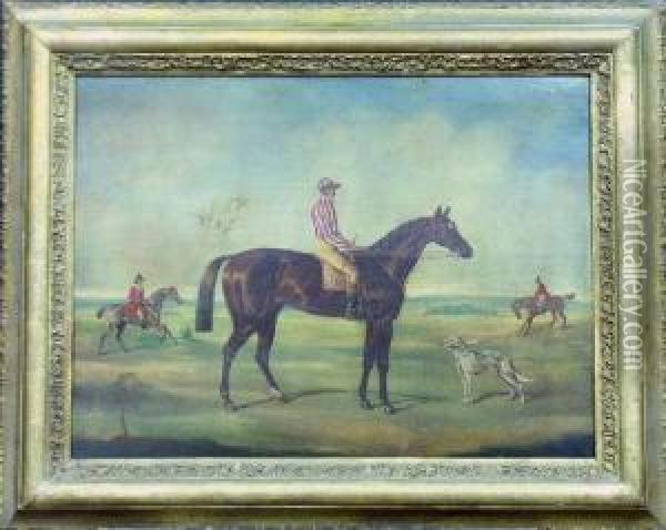 Jockey Up Oil Painting - David of York Dalby