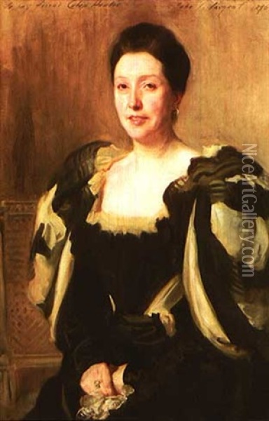 Portrait Of Mrs. Colin Hunter Oil Painting - John Singer Sargent