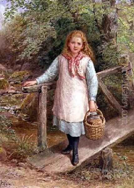 Returning from Market Oil Painting - Samuel McLoy