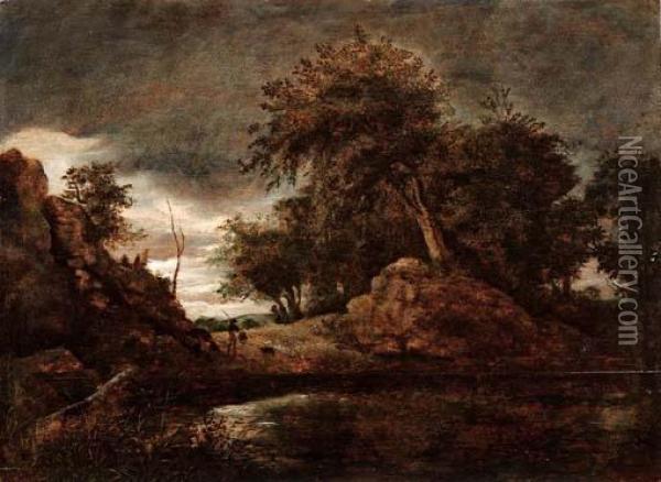 Paesaggio Oil Painting - Jacob Van Ruisdael