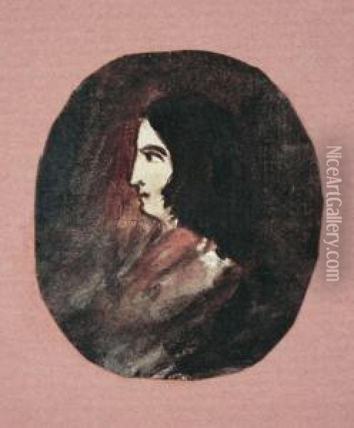 Autoportrait Oil Painting - George Sand