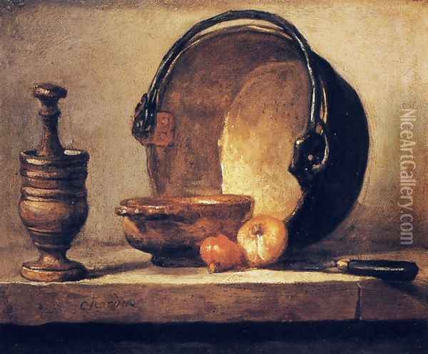 Still-Life Oil Painting - Jean-Baptiste-Simeon Chardin
