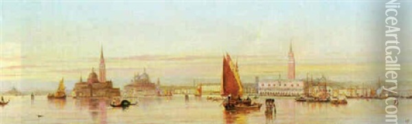 Venice Oil Painting - Henry Pilleau