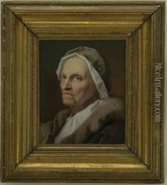 Head Of An Old Lady Oil Painting - Andrea Del Sarto
