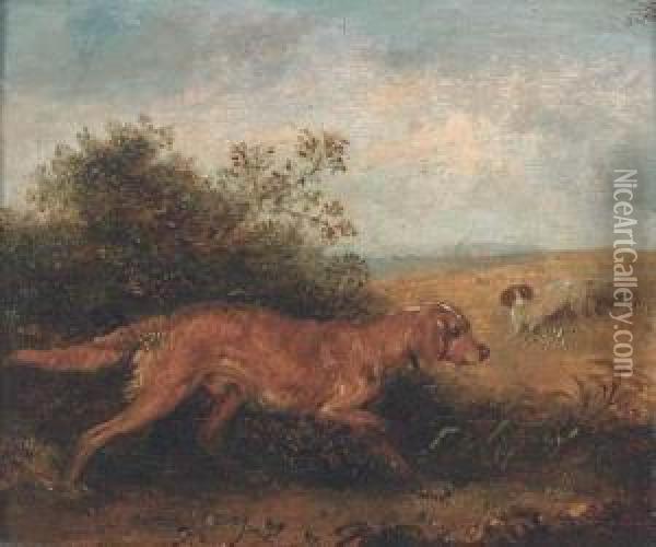 Gundogs Oil Painting - Edmund Bristow