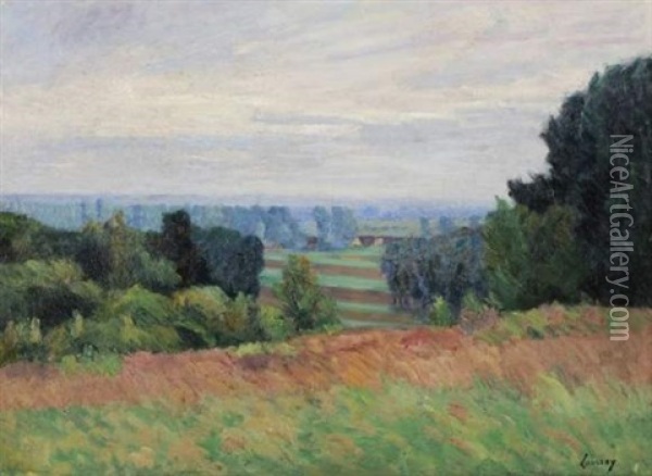 Paysage En Ile-de-france Oil Painting - Abel Louis Alphonse Lauvray