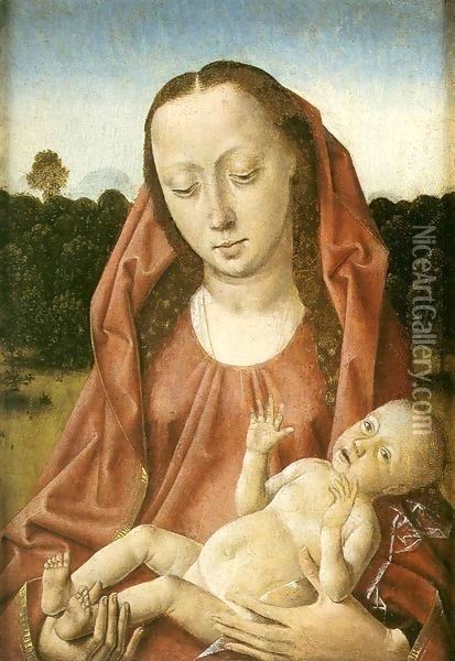 Madonna and Child Oil Painting - Aelbrecht Bouts
