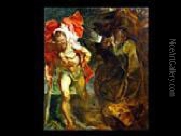 Der Hl. Christophorus Oil Painting - Peter Paul Rubens