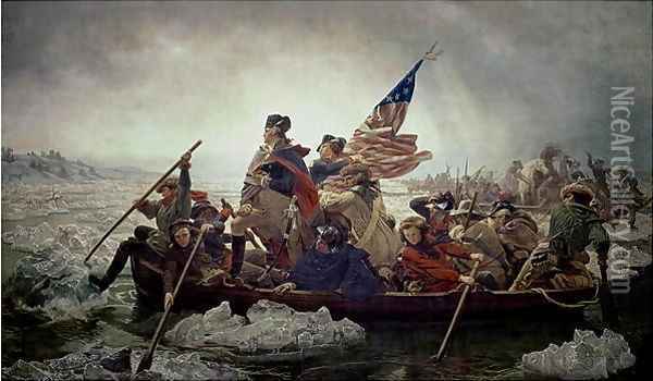 Washington Crossing the Delaware River 25th December 1776 1851 Oil Painting - Emanuel Gottlieb Leutze