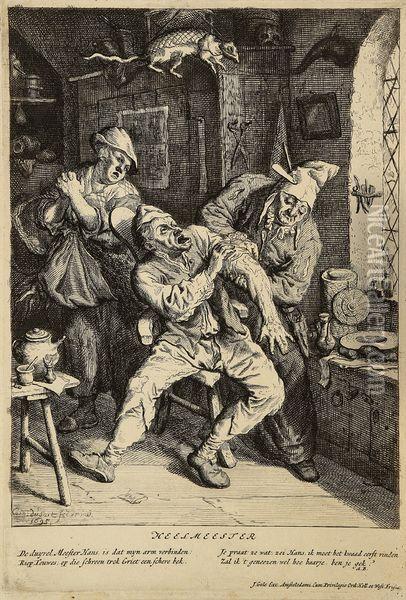 Heelmeester (le Chirurgien De Village) Oil Painting - Cornelis Dusart