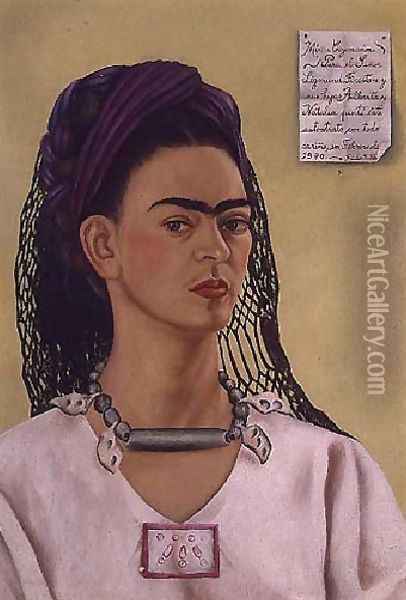 Self Portrait 1940 II Oil Painting - Frida Kahlo