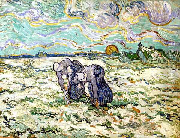The Weeders (after Millet) Oil Painting - Vincent Van Gogh