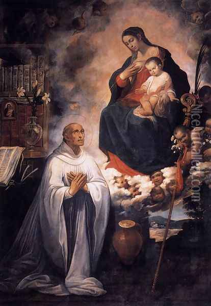 Vision of St Bernard 1611 Oil Painting - Juan de las Roelas