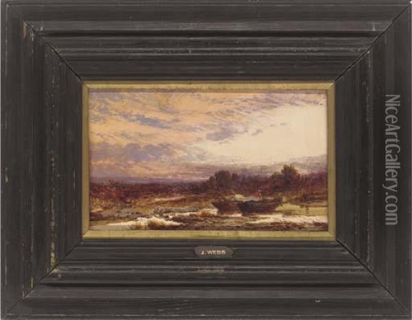 Sunset Oil Painting - James Webb