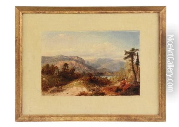 Sketch Of Moose Hill From The Saso Oil Painting - Russell Smith
