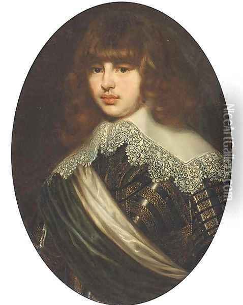 Portrait of Waldemar Christian of Denmark Oil Painting - Justus Sustermans