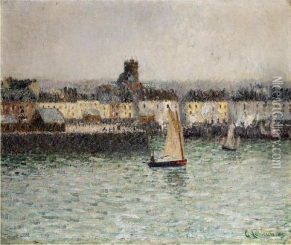 Le Port De Dieppe Oil Painting - Gustave Loiseau