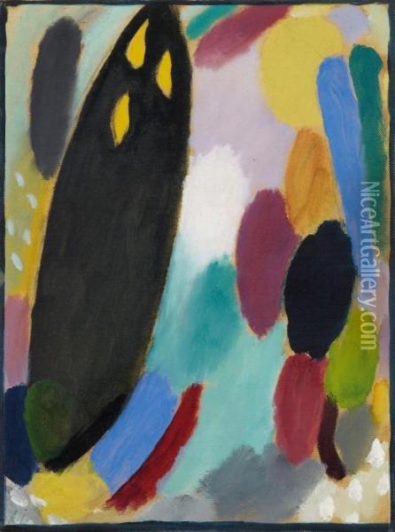 Variation: Schwarzerbaum Oil Painting - Alexei Jawlensky