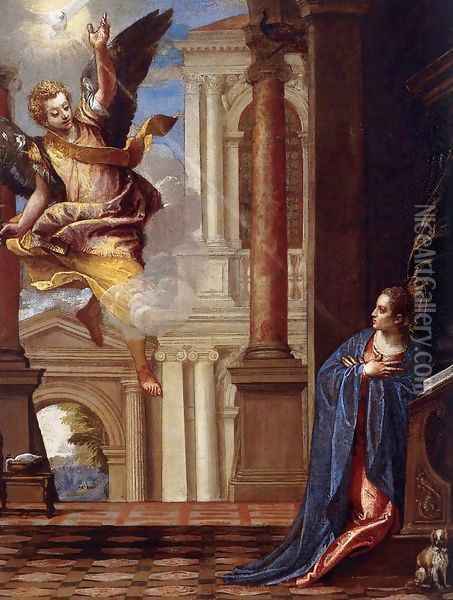 Annunciation 2 Oil Painting - Paolo Veronese (Caliari)