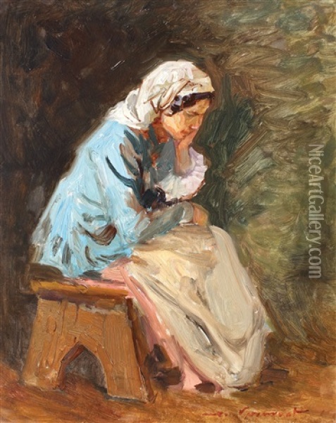 Dor Oil Painting - Nicolae Vermont