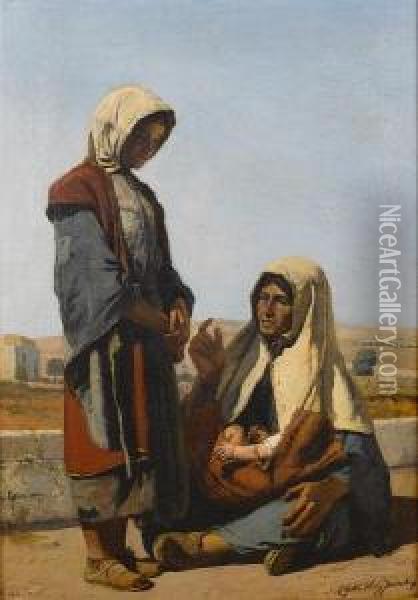 Jerusalem Oil Painting - Charles Verlat