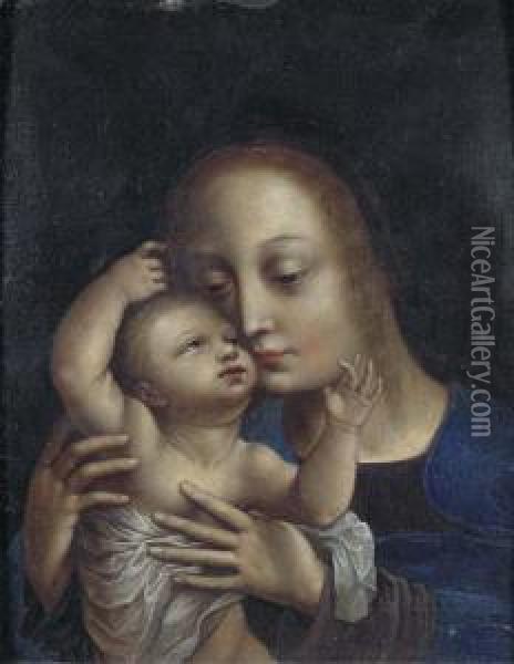 The Virgin And Child Oil Painting - Jan Mabuse