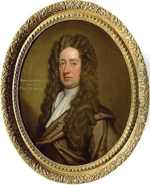 Portrait Of Whitlocke Bulstrode Oil Painting - Sir Godfrey Kneller