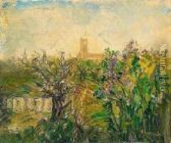 Paysage A Nevers Oil Painting - Pierre Laprade