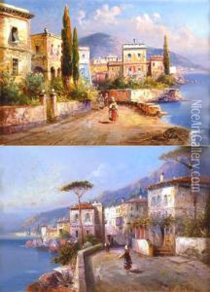 Scorci Del Lago Di Como Oil Painting - Franz Theodor Aerni