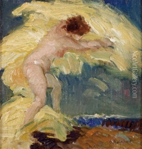 Frauenakt Oil Painting - Horazio Gaigher