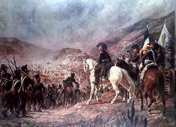Battle of Chacabuco in 1817 Oil Painting - Pedro Subercasseux
