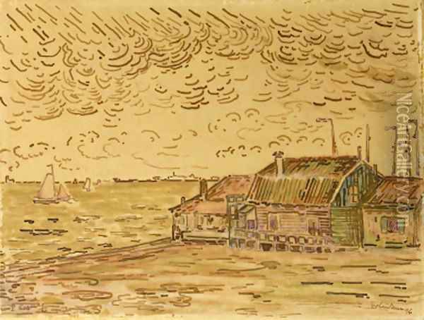 Volendam Oil Painting - Paul Signac