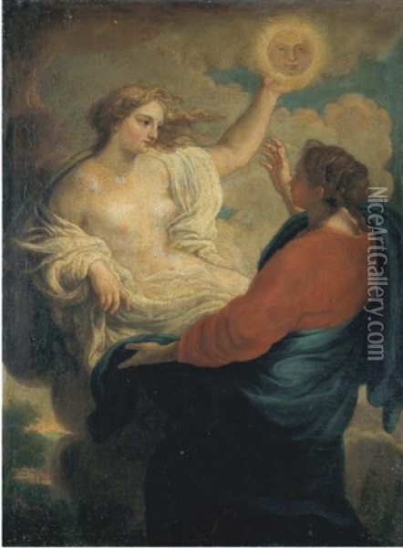 La Verita E La Misericordia Oil Painting - Pompeo Girolamo Batoni
